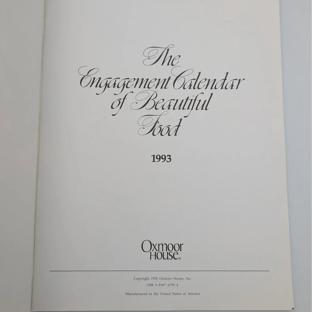 Oxmoor House engagement calendar